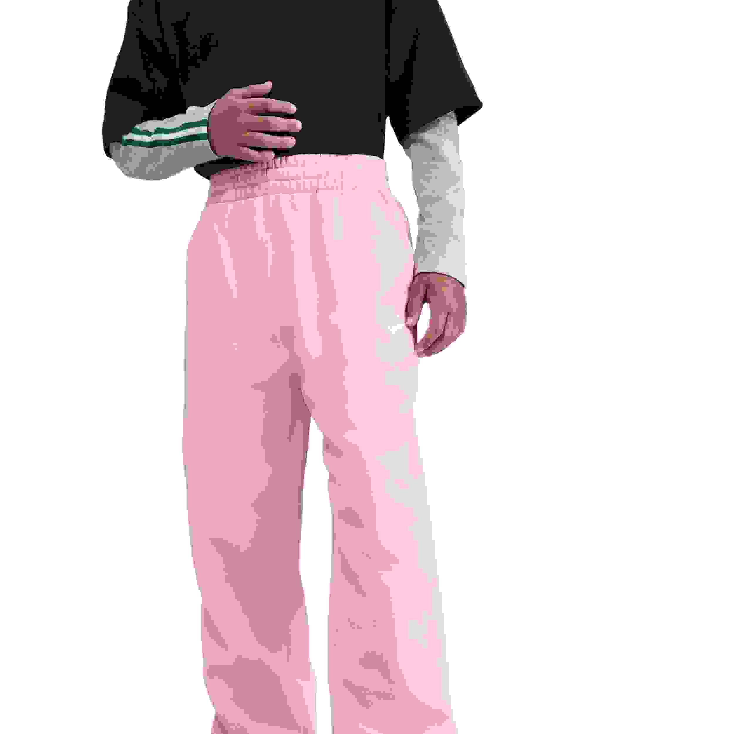 Nike Sportswear Club Fleece Big Girls' Pink Loose Sweatpants
